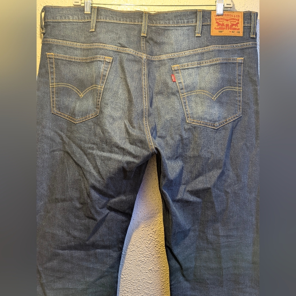 Levis 569 Jeans Mens 42x32 Loose Straight Denim Baggy - Picture 13 of 13